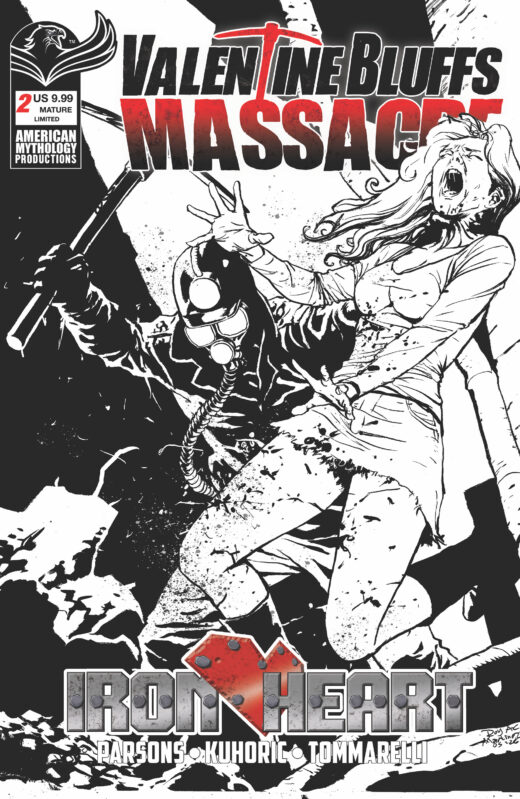 VALENTINE BLUFFS MASSACRE IRON HEART #2 (OF 2) CVR D ROY ALLAN MARTINEZ LIMITED B&W VAR (MR)