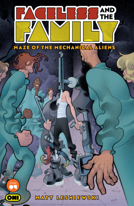 FACELESS AND THE FAMILY MAZE OF THE MECHANICAL ALIENS #4 CVR A MATT LESNIEWSKI