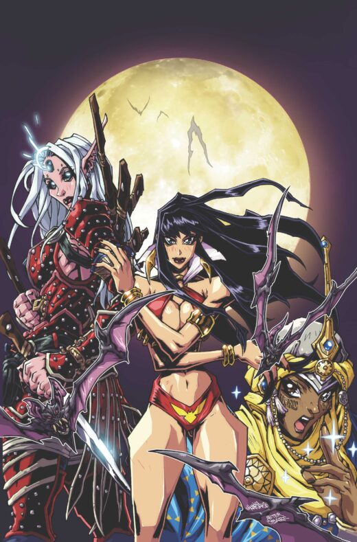 PATHFINDER VAMPIRELLA BLADE OF DARKNESS #2 CVR D ANDREW HUERTA METAL PREMIUM VAR