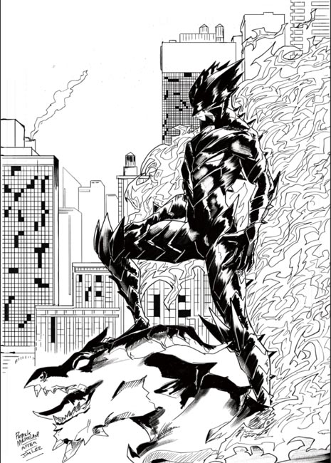 FIREBORN #6 CVR G INC 1:25 PATRICK MULHOLLAND B&W VIRGIN CARDSTOCK VAR