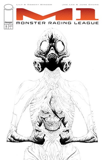 M1 MONSTER RACING LEAGUE #6 CVR B INC 1:25 JAE LEE B&W VAR