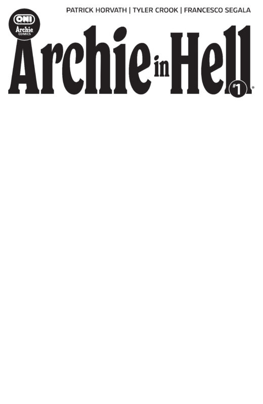 Archie in Hell #1 Cover E Blank Sketch Var