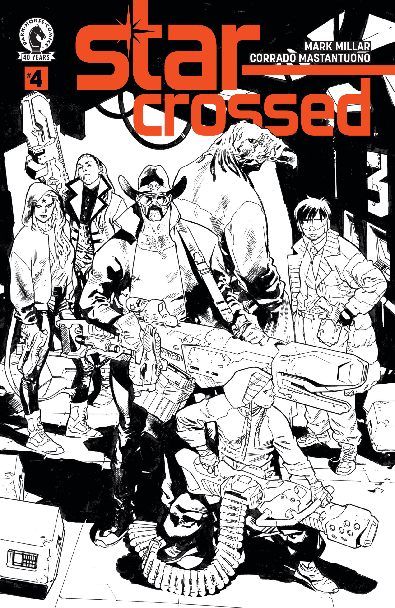 Star-Crossed #4 (CVR B) (B&W) (Stuart Immonen)
