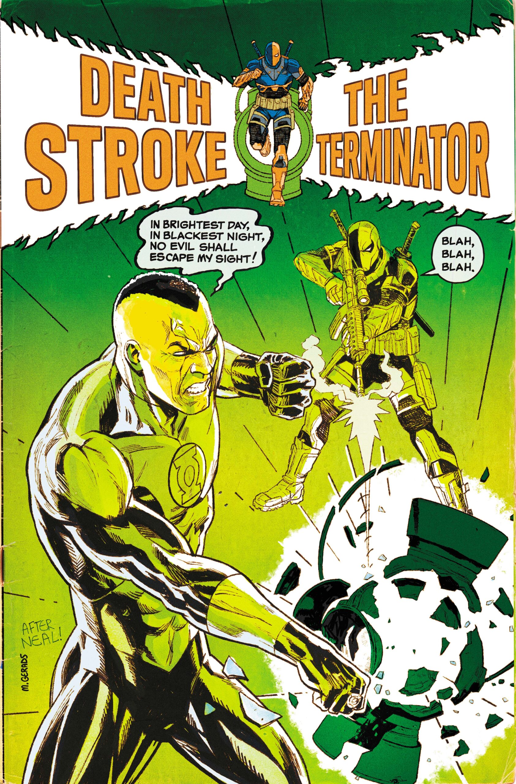 DEATHSTROKE THE TERMINATOR #10 CVR B MITCH GERADS CARD STOCK VAR