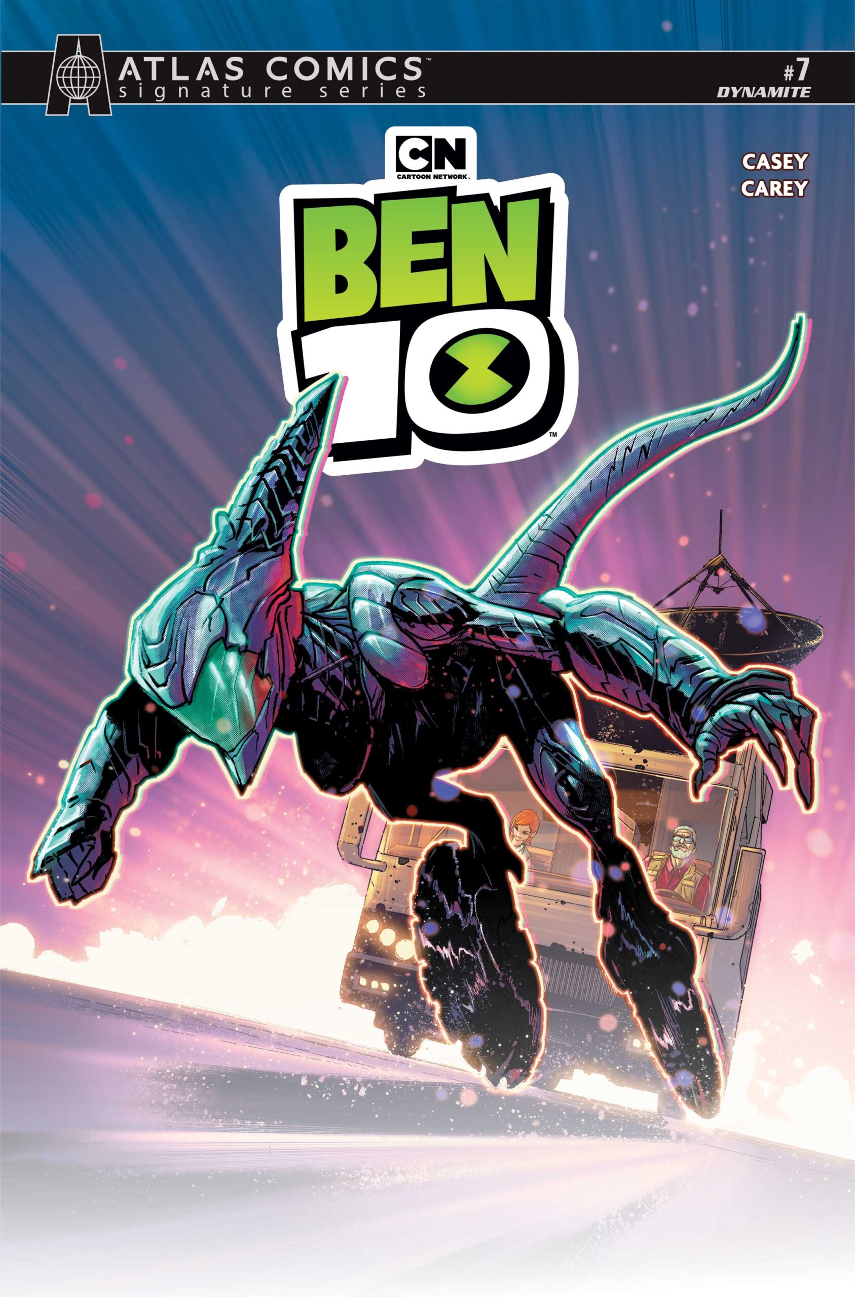 BEN 10 #7 CVR H ROBERT CAREY ATLAS EDITION SIGNED BY JOE CASEY VAR