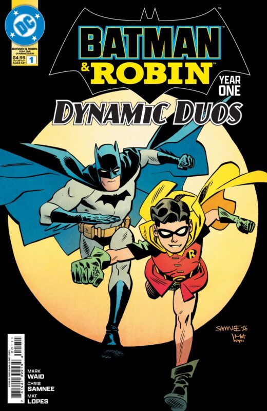 DF BATMAN & ROBIN YEAR ONE  DYNAMIC DUOS #1 SILVER SIGNATURE SERIES SIGNED BY MARK WAID