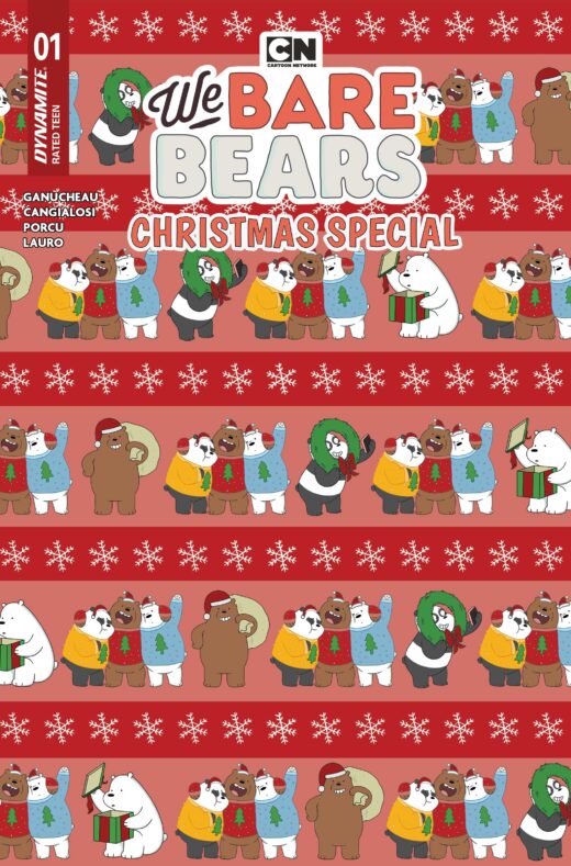 WE BARE BEARS CHRISTMAS SPECIAL #1 (ONE SHOT) CVR C WRAPPING PAPER VAR