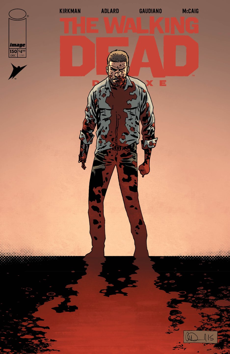WALKING DEAD DELUXE #150 CVR B CHARLIE ADLARD & DAVE MCCAIG VAR (MR)