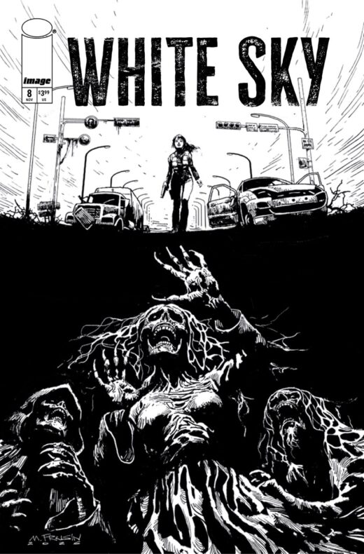 WHITE SKY #8 CVR B MARCELO FRUSIN B&W VAR (MR)