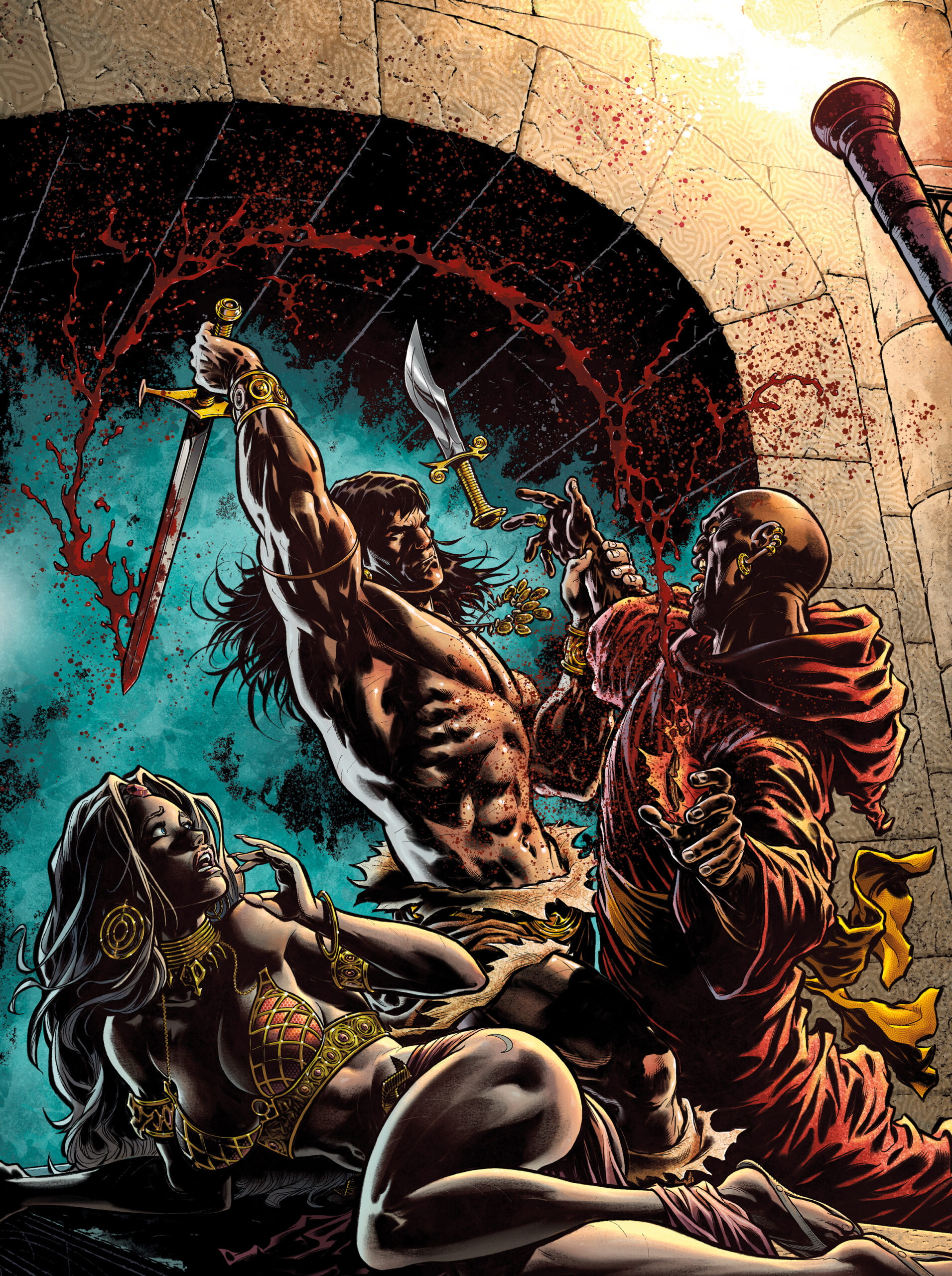 SAVAGE SWORD OF CONAN REFORGED #8 CVR C IAN CHURCHILL VIRGIN CARDSTOCK VAR (MR)