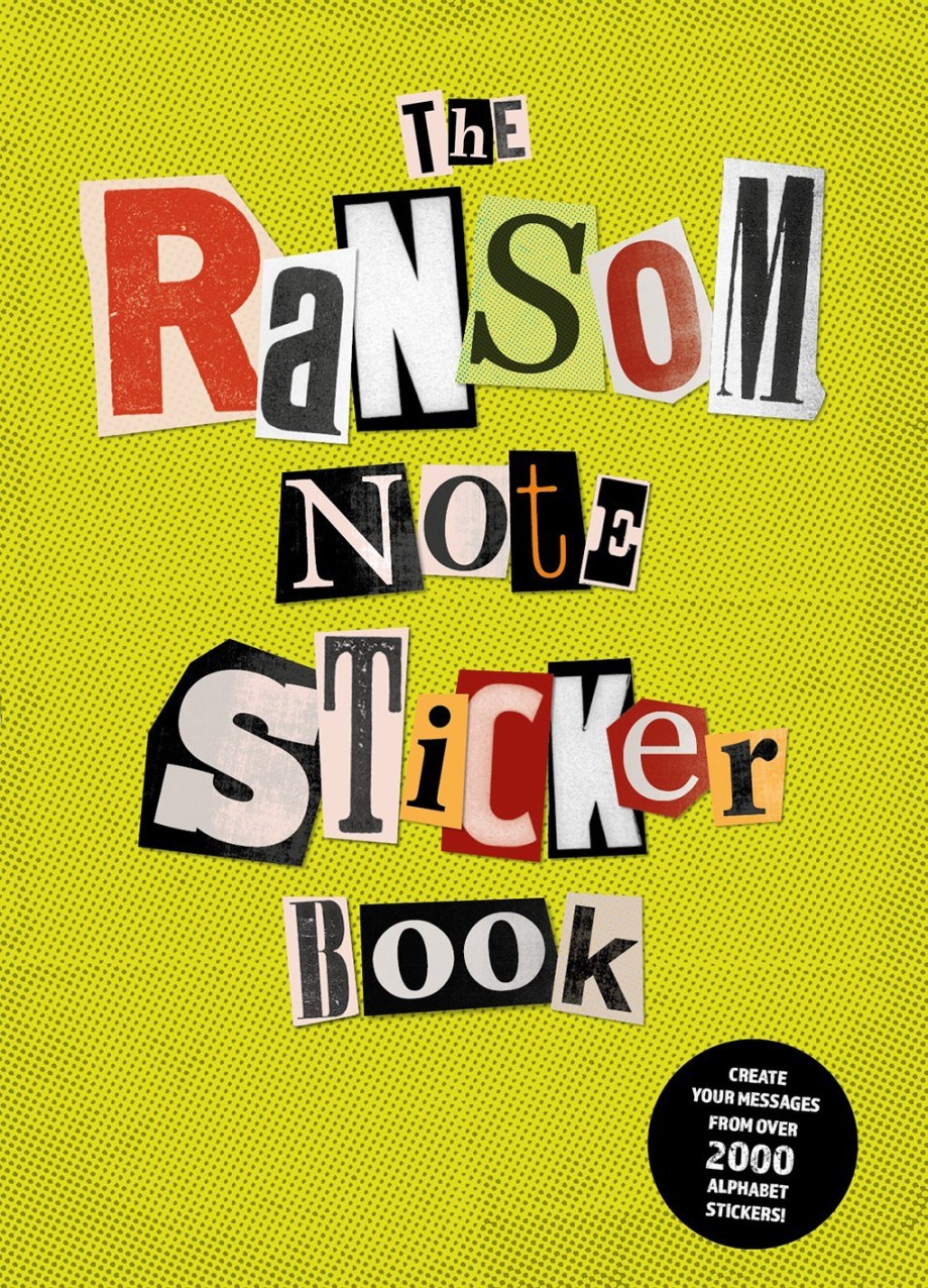 RANSOM NOTE STICKER BOOK TP