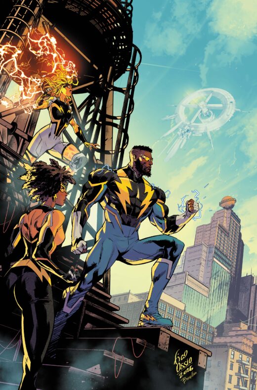 DC POWER BLACK LIGHTNING 50TH ANNIVERSARY SPECIAL #1 (ONE SHOT) CVR B FICO OSSIO CARD STOCK VAR