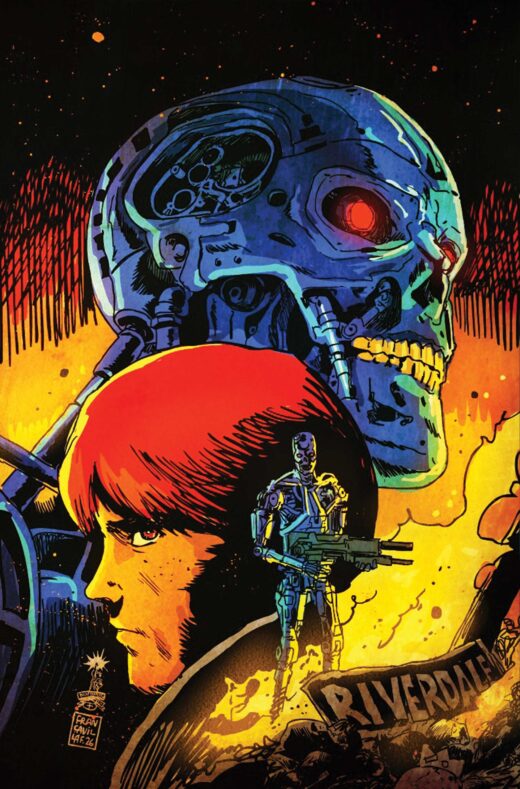 ARCHIE VS THE TERMINATOR #4 CVR E FRANCESCO FRANCAVILLA METAL PREMIUM VAR