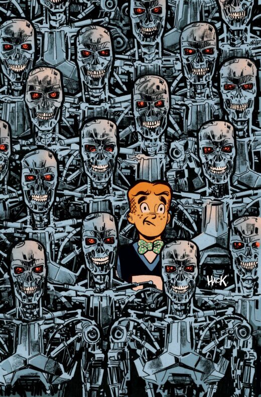 ARCHIE VS THE TERMINATOR #4 CVR F ROBERT HACK LTD VIRGIN VAR