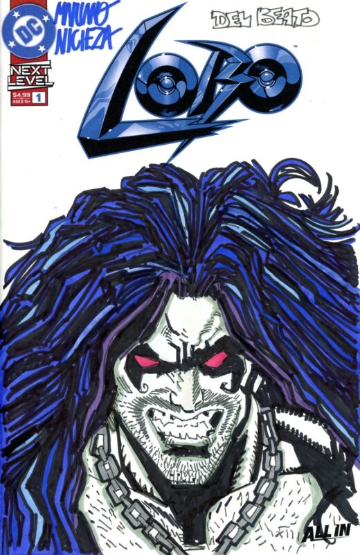 DF LOBO #1 BLANK VARIANT SIGNED AND REMARKED BY JOE DELBEATO AND MARIANO NICIEZA