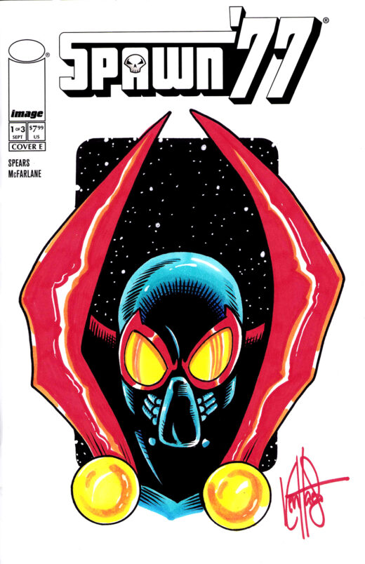 DF SPAWN 77 #1 BLANK VARIANT SIGNED AND REMARKED BY KEN HAESER