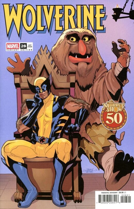 DF WOLVERINE #28 MUPPETS VARIANT SIGNED BY TERRY AND RACHEL DODSON
