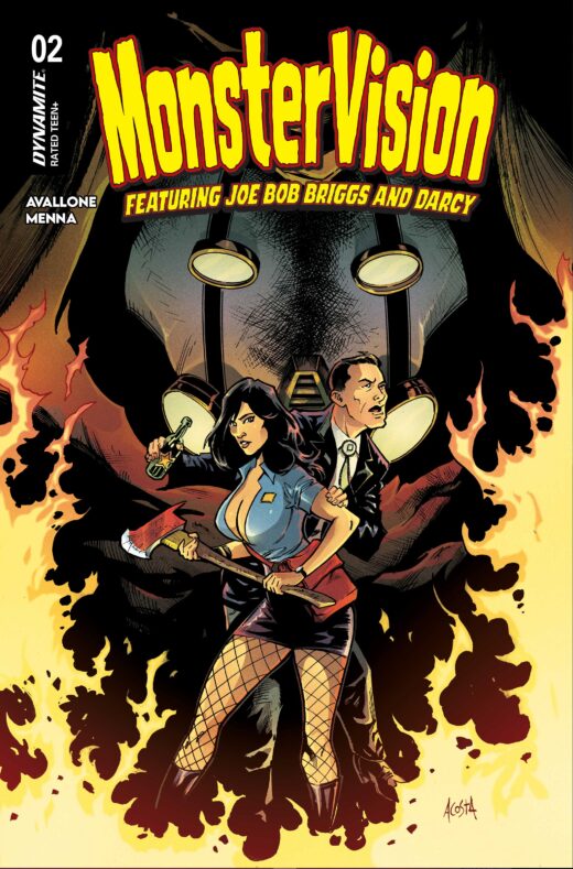 MONSTERVISION FEATURING JOE BOB BRIGGS AND DARCY #2 CVR A DAVE ACOSTA