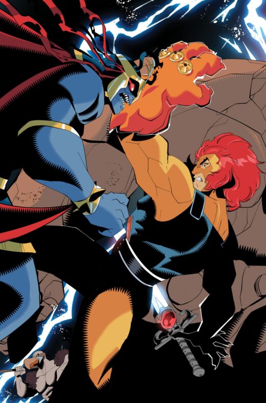THUNDERCATS 85 #1 CVR F GEORGE KAMBADAIS METAL PREMIUM VAR