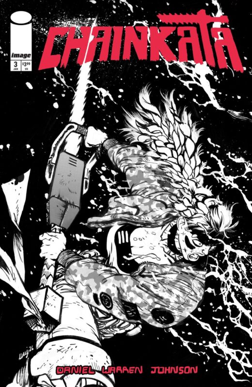 CHAINKATA #3 CVR B DANIEL WARREN JOHNSON B&W VAR