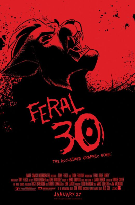 FERAL #30 CVR B TONY FLEECS & TRISH FORSTNER 30 DAYS OF NIGHT HOMAGE VAR
