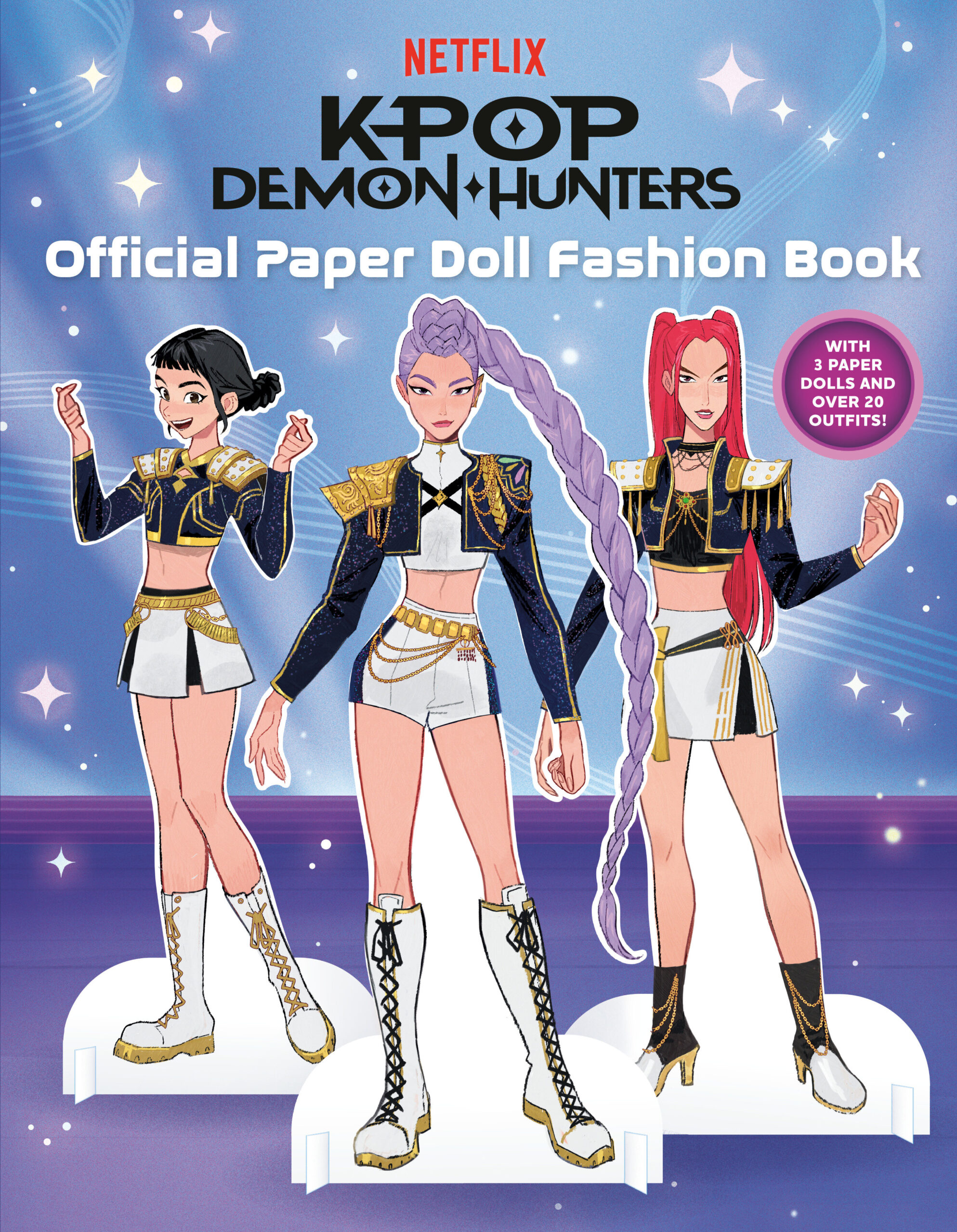 KPop Demon Hunters Official Paper Doll Fashion Book